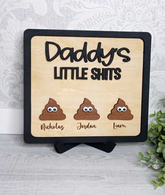 Daddy's little shits frame
